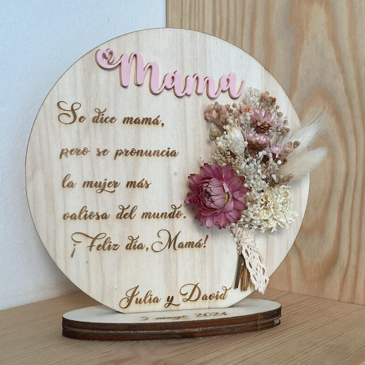 Placa decorativa Mamá