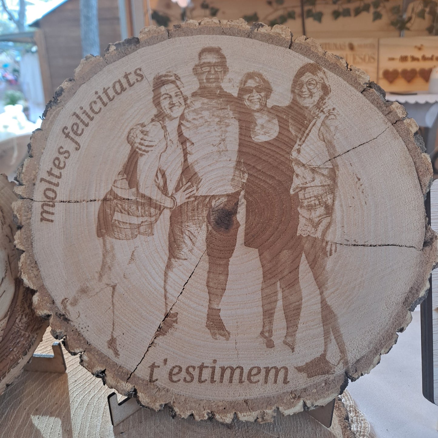 Rodaja de Madera Personalizada