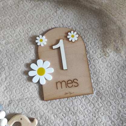 Plaquitas Florales de Cumplemes